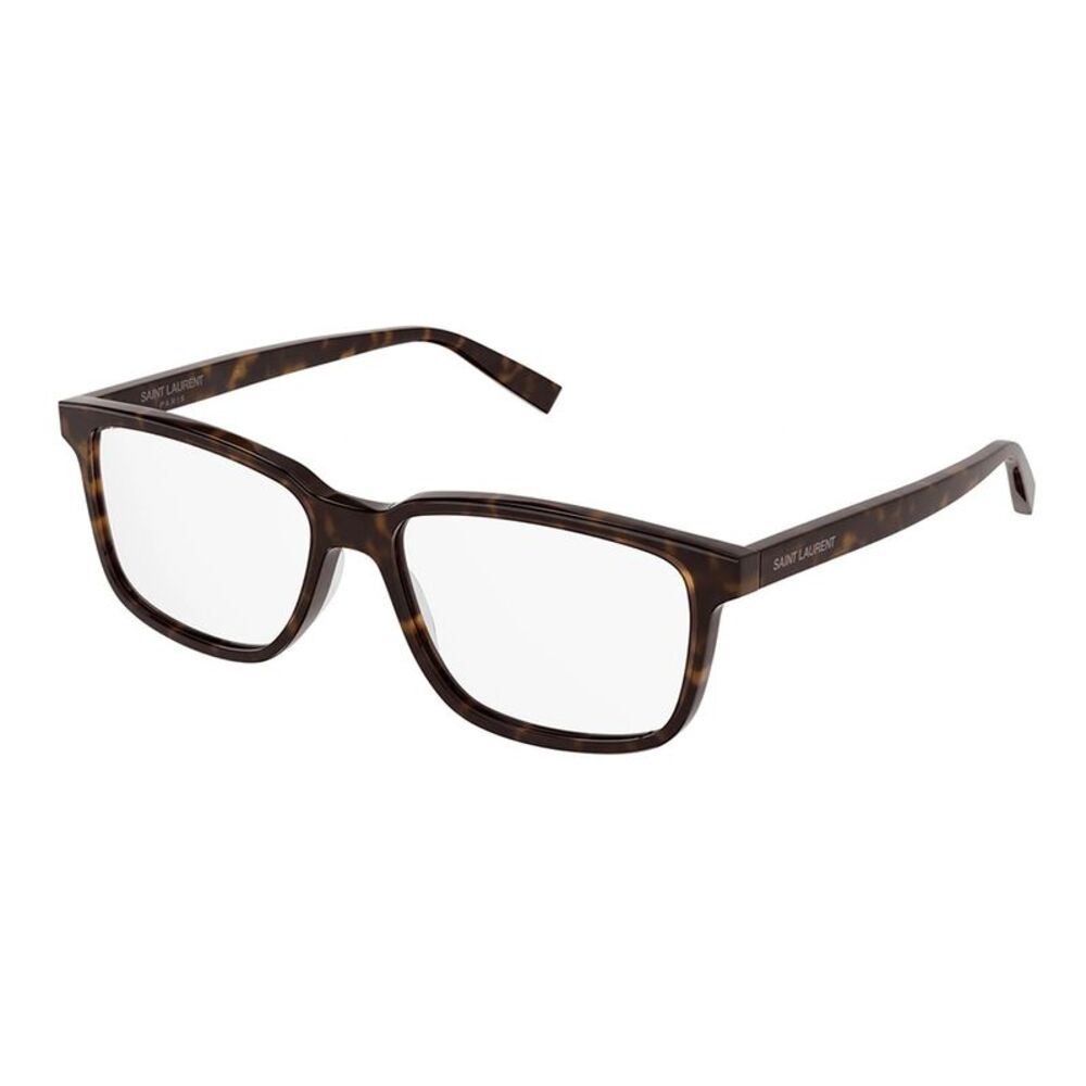 Saint Laurent SL 458 005 Havana Acetate Square Eyeglasses 58mm